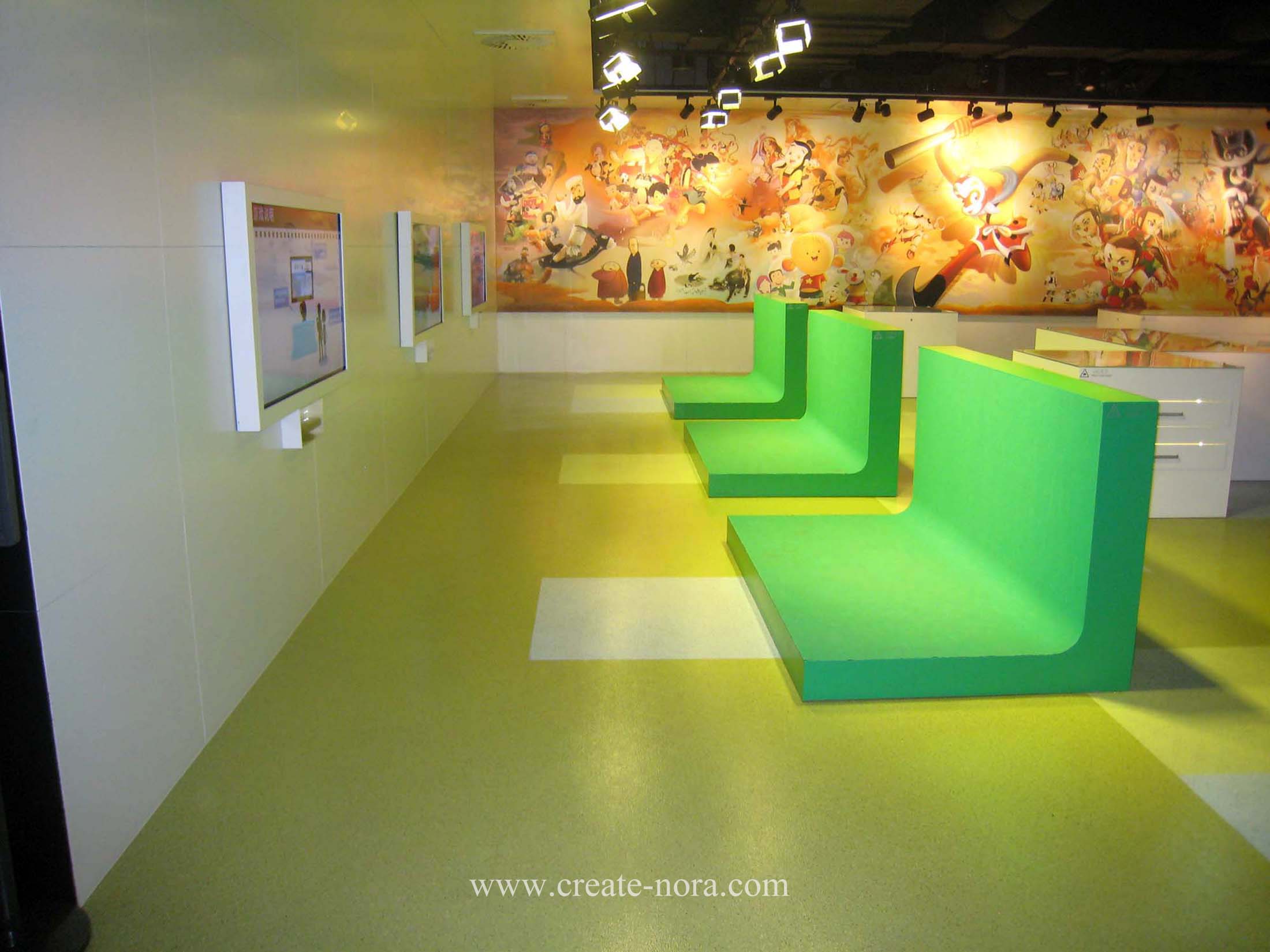 the photo of nora rubber flooring in Shanghai Film Museum 9
